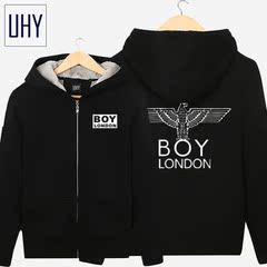 UHY 2014冬装欧美潮牌BOY街头LONDON老鹰套头男女款长袖卫衣外套