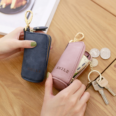 可爱韩国钥匙包女士大容量多功能汽车钥匙包卡通零钱包高尔夫匙包