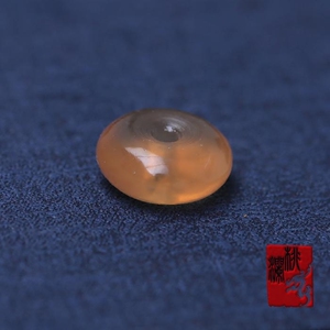 野生青鱼石纯手工打磨鱼惊骨平安扣婴儿童宝宝辟邪压惊保平安手链