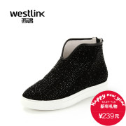 2015 West high autumn new style sports shoes Scrubs help u lazy high casual shoes in one pedal tide