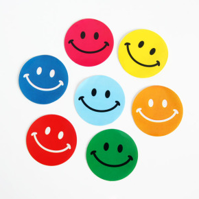 多种规格不干胶贴纸彩色笑脸奖励贴纸