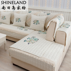 南日岛沙发垫布艺简约现代全棉沙发套实木沙发罩巾四季防滑坐垫子