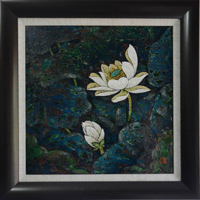 8万兰福贵:全国漆画奖银行奖作品【故园暖秋】 送礼收藏佳0次出价结束