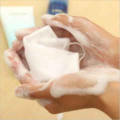 韩国创意手工皂起泡网打泡网粉色丝带可挂皂网袋