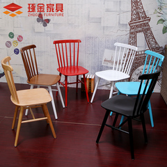 肯德基餐桌椅奶茶店甜品店咖啡厅桌椅组合套件实木家用靠背椅子