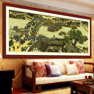 精准印花十字绣清明上河图十字绣2米全图客厅风景名画2m全景