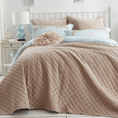 美曼莱 双人床盖 床单纯色床品欧式夏凉被空调被薄被子