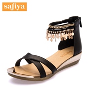 Safiya/Sophia summer suede rhinestone chain platform Sandals Women SF52115004