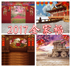 摄影布儿童影楼背景照相拍照背景2017年最新款古装全家福背景