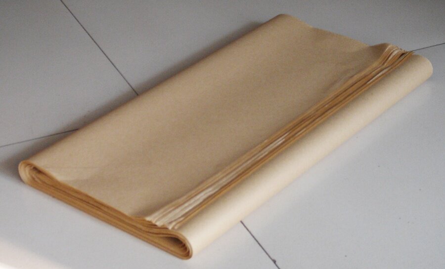 17g/㎡原色 桑皮纸督脉灸用 艾绒卷艾条纸55*80cm/一箱6000张