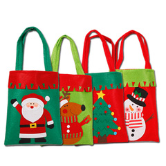 驭野圣诞节礼品袋礼物袋 圣诞老人苹果袋无纺布环保袋圣诞装饰品
