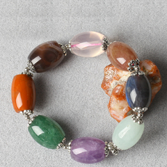 Bao Bao bracelet ladies agate, Amethyst, Crystal bracelets old fire Moon who looked seconds