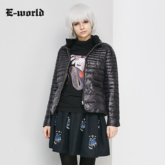 E－World/衣－我的2016冬装新品羽绒服 白鸭绒保暖外套加厚Z8216