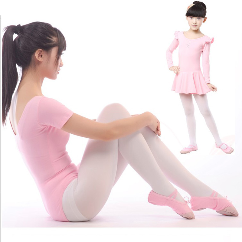 儿童舞蹈袜白女童连裤袜春夏薄款宝宝天鹅绒舞蹈袜大童连体裤夏