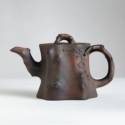 国高工 省大师 田家祥 建水紫陶根艺梅桩壶