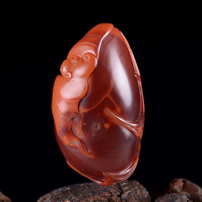 精品南红玛瑙蜘蛛挂件 喜从天降 喜事连连 25g