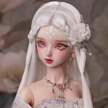 as天使工房bjd假发3分白色古装华蓉wg316041bbjd娃娃