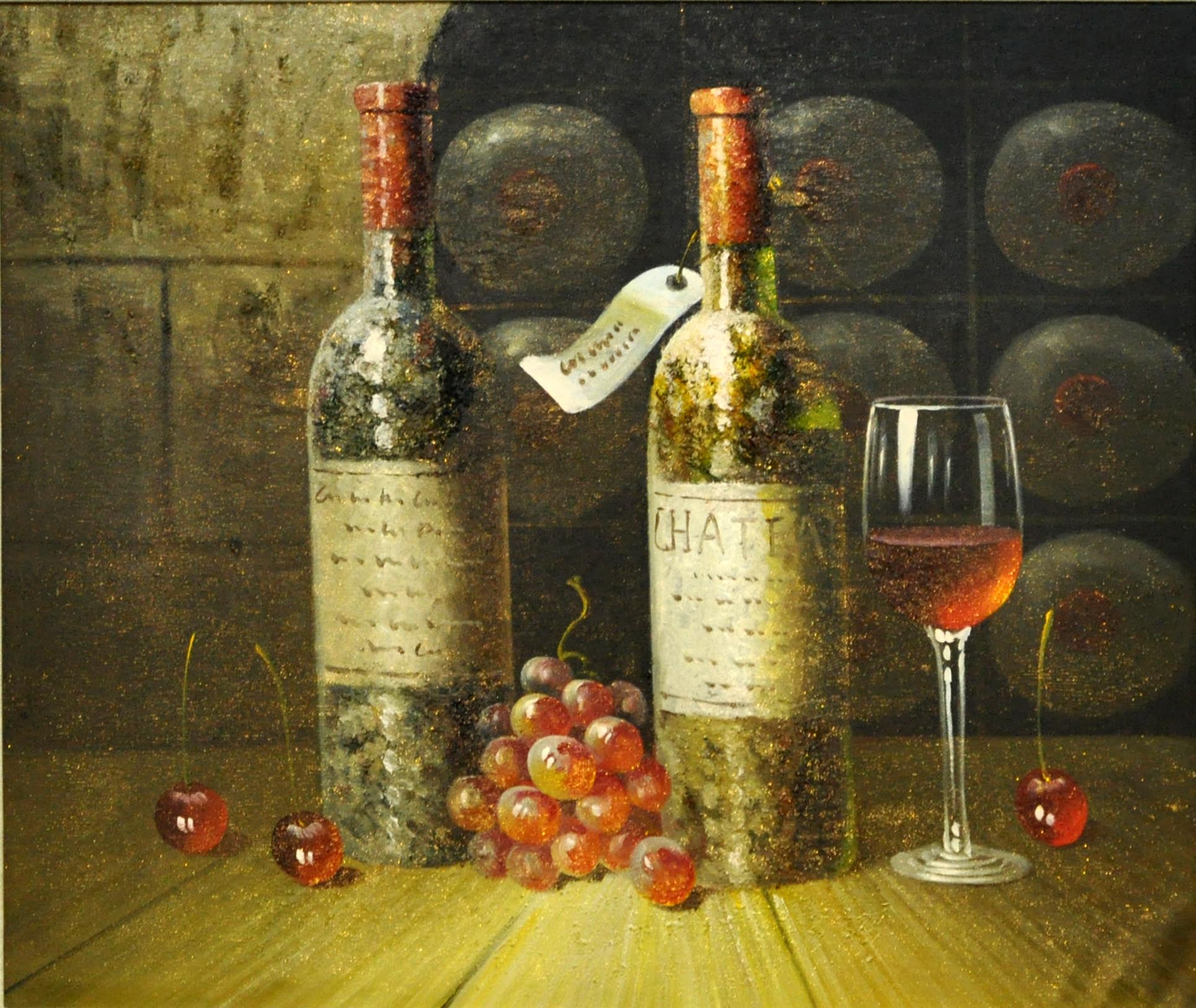 龚碧华《葡萄美酒》系类4 原创布面油画