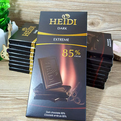 赫蒂特黑巧克力 含85%可可固形物 罗马尼亚进口食品 80克