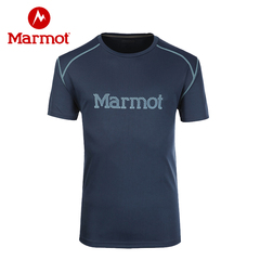 marmot/土拨鼠2016新款男士速干T恤圆领透气排汗运动短袖Q63170