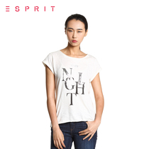 【折】ESPRIT 女士印花款休闲圆领短袖T恤-025EE1K024 吊牌价269