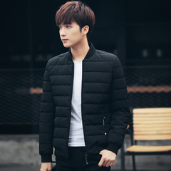 冬季外套男士加厚棉衣修身韩版青年立领大码棉袄男装保暖短款外套