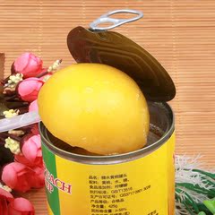 食掠糖水黄桃罐头水果肉罐头425g*12罐 出口韩国特产休闲零食品