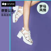 IIXVIIX Shoppe summer styles shoes with high fashion sandal with metal SN42111596