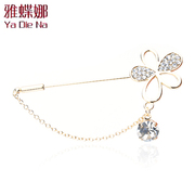 Ya na rhinestone pin Korea Crystal brooch brooch clasp shoulder buckle clothing accessories AD058