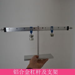 小学科学实验杠杆平衡实验29005铝合金杠杆尺及支架钩码另配