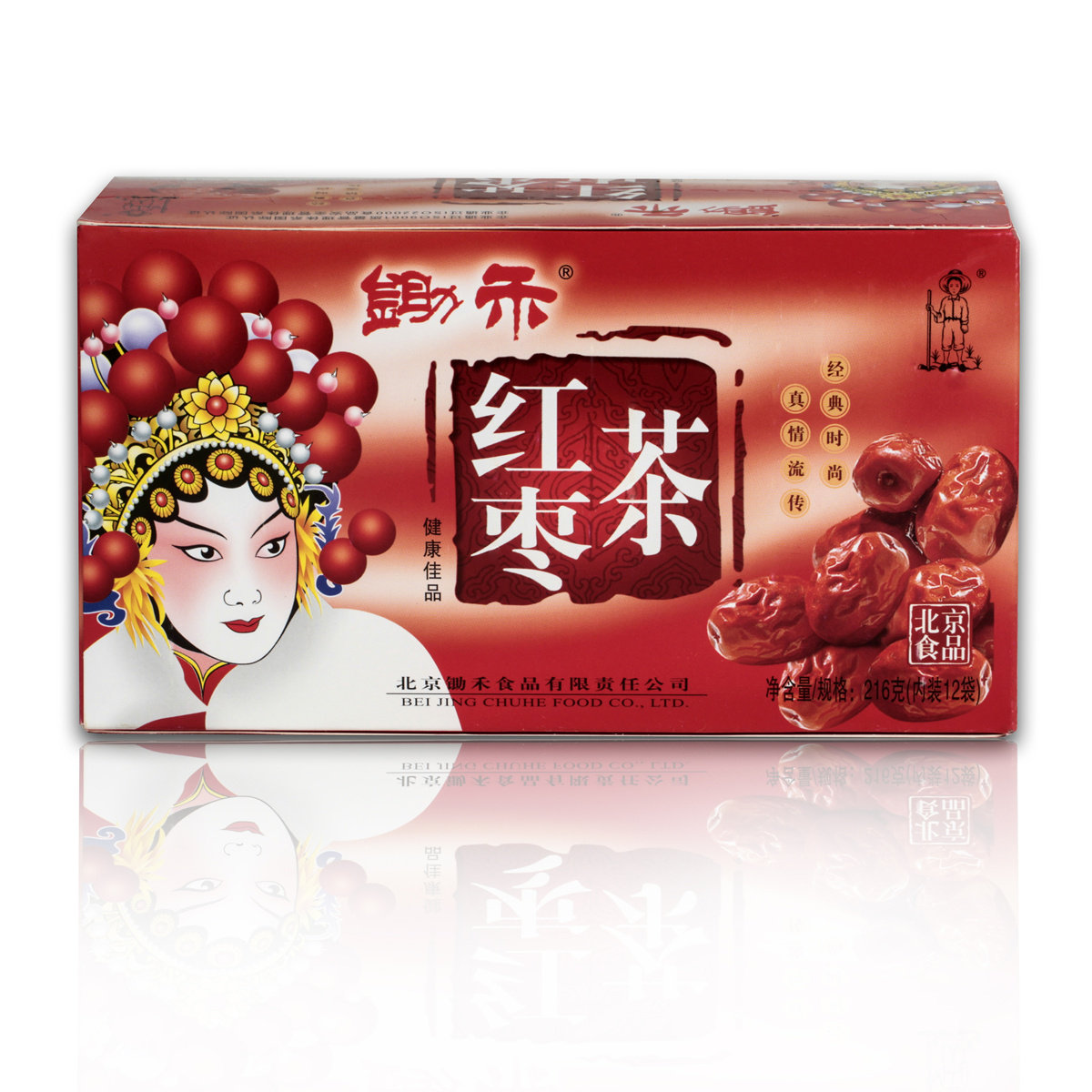蜂产品 蜂蜜锄禾12袋180g枣花蜂蜜养生红枣茶-29 店