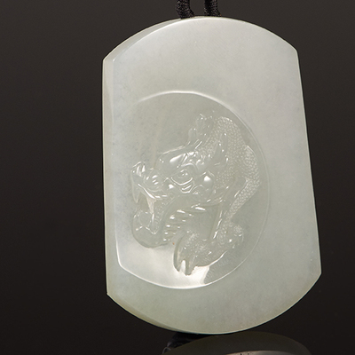 糯种潜龙于渊翡翠方牌 a6