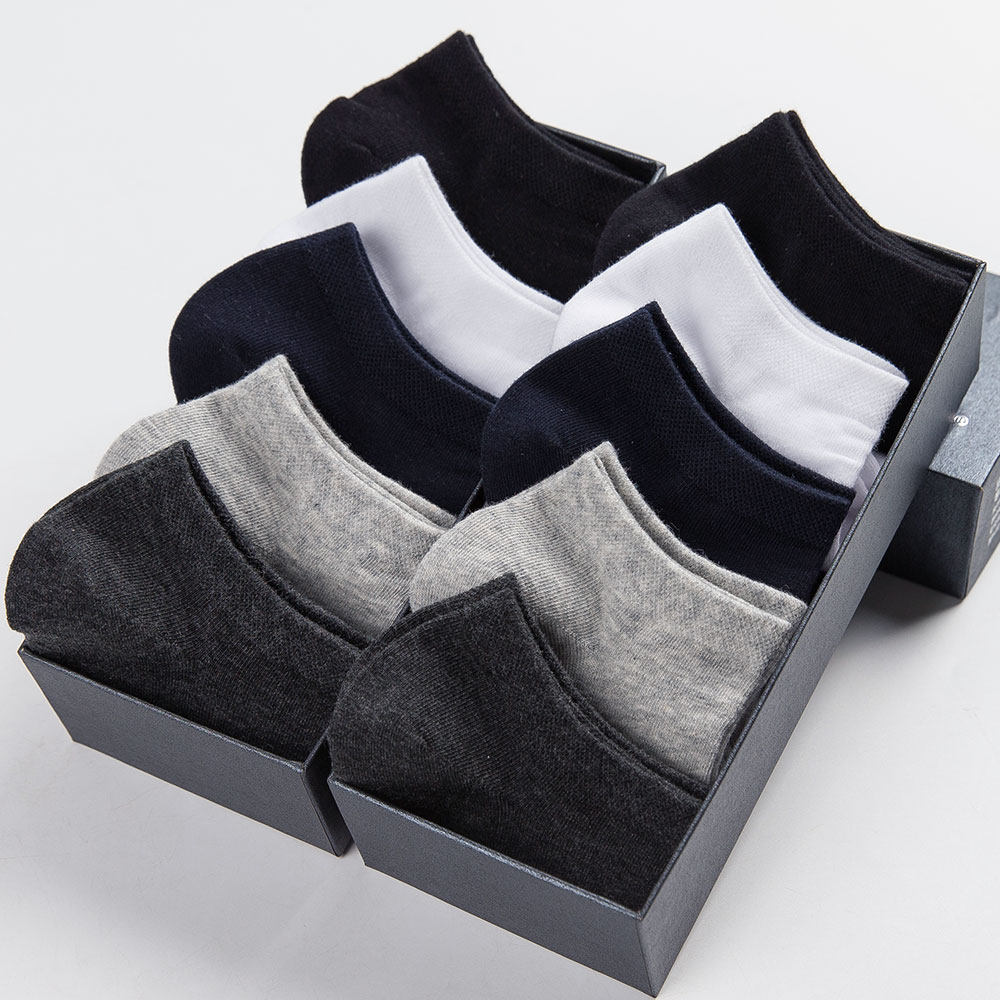 襪子男士短襪純棉鼕季低幫淺口船襪吸汗防臭短筒男襪秋鼕款中筒襪