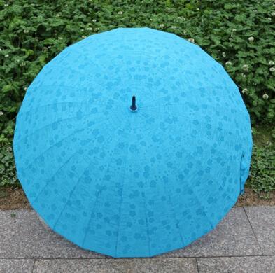 日本24骨雨伞遇水开樱花雨伞超大防风晴雨伞长柄弯钩伞定制广告伞