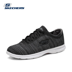 skechers斯凯奇新款缓震健步休闲鞋 轻质低帮鞋撞色编织女鞋14347