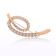 Package mail compose well curved female Korean rhinestones brooch corsage pin clasp Korea jewelry