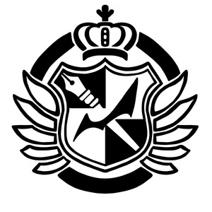 绮丽屋日本动漫周边弹丸论破希望峰学园标志黑白熊墙贴车贴满包邮