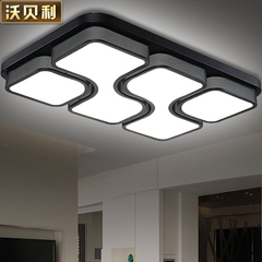 现代简约LED长方形客厅灯吸顶灯卧室餐厅灯具大气创意大厅灯饰