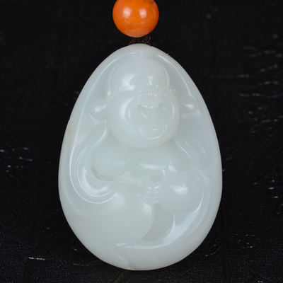 【省级玉雕大师苏明奇作品】新疆和田玉籽料 佛 把件 109.54克