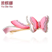 Hair accessories made by the Ya-na Korea rhinestones tiara jewelry bow Korean Barrette clip clamp