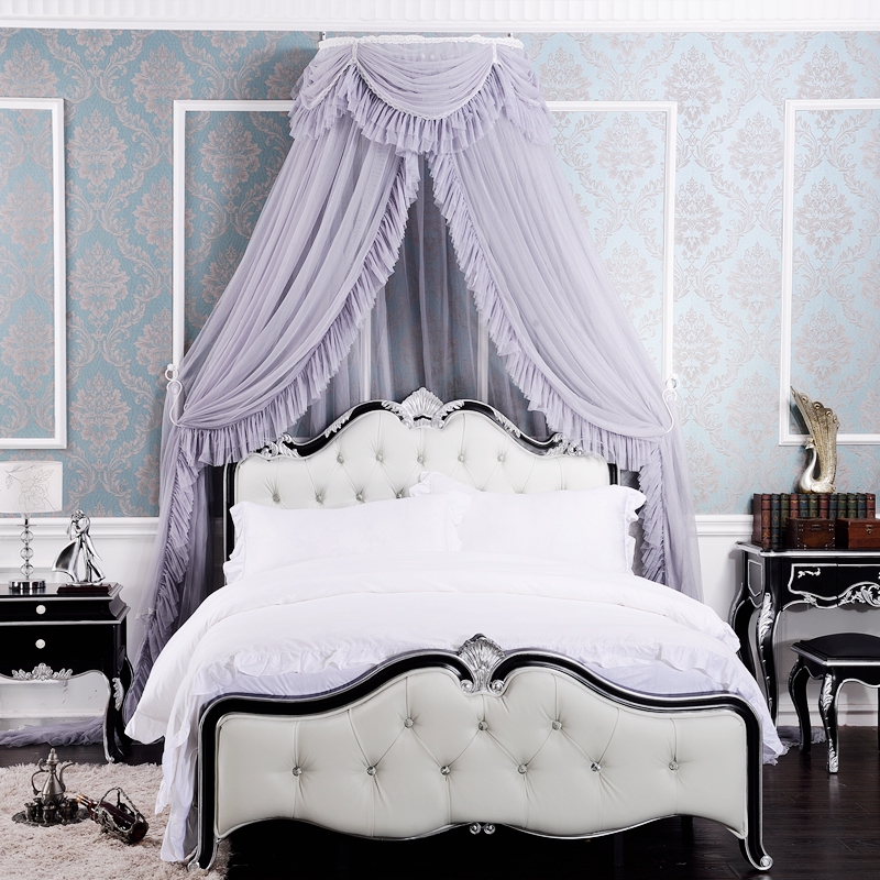 女王范复古欧式宫廷风蚊帐床幔 轻奢华贵优雅灰色华盖网红蚊帐在类目 床上用品, 蚊帐中 - 来自Buy2taobao.com提供专业的淘宝代购服务