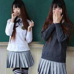 新款男女学生高中校服秋冬班服长袖JK制服毛衣英伦学院风水手套装