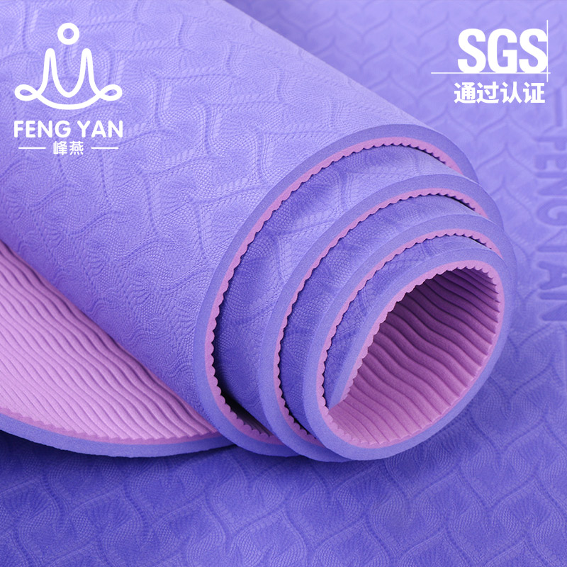 峰燕tpe瑜伽垫初学者健身垫防滑瑜珈垫加厚加宽无味运动垫子正品产品展示图4