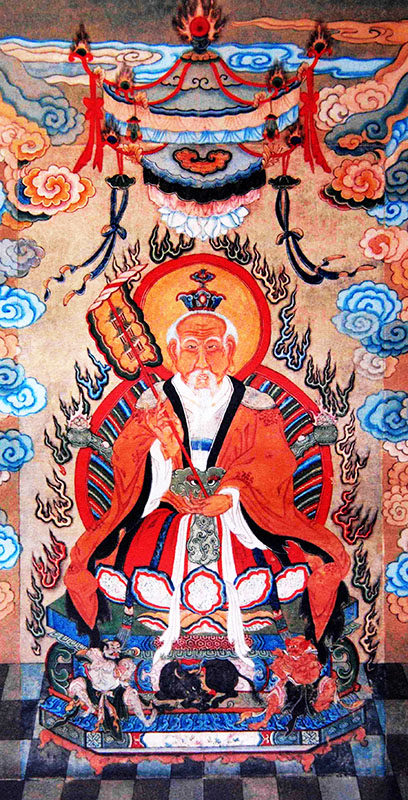 画像道教挂像招财挂画贴画原作复制清代太清其他工艺饰品