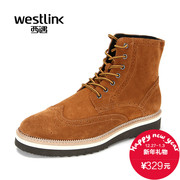 Westlink/West 2015 winter retro Brock New England carved-tie man and Martin short boots