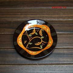欧美陶瓷餐具 盘子 餐盘 巧克力盘 沙拉盘 手绘釉下彩花卉装饰盘