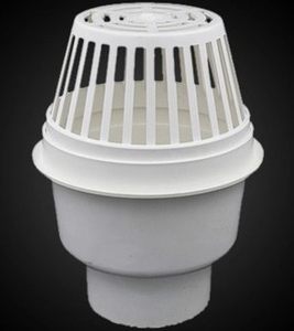 联塑pvc排水管配件 圆形雨水斗 天台地漏 4寸 110mm