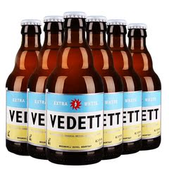 比利时进口白熊啤酒VEDETT 手工精酿啤酒330ml*6瓶装