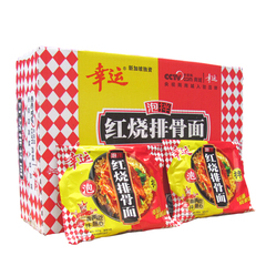 幸运方便面 干吃面 幸运排骨面90g*24袋