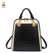 Tao fall/winter fashion Korean women bag 2015 new purses crocodile pattern color backpack School of multifunctional wind bag